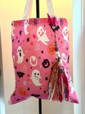 New Kids Halloween Candy Bag with Handmade tassel